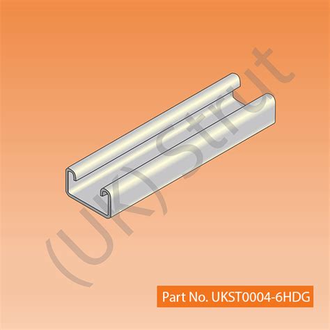 41 x 21, 2.5mm Shallow Solid Channel (6m) HDG .